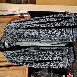 Coldwater creek   size3X -elegantly embroidered evening / daytime jacket